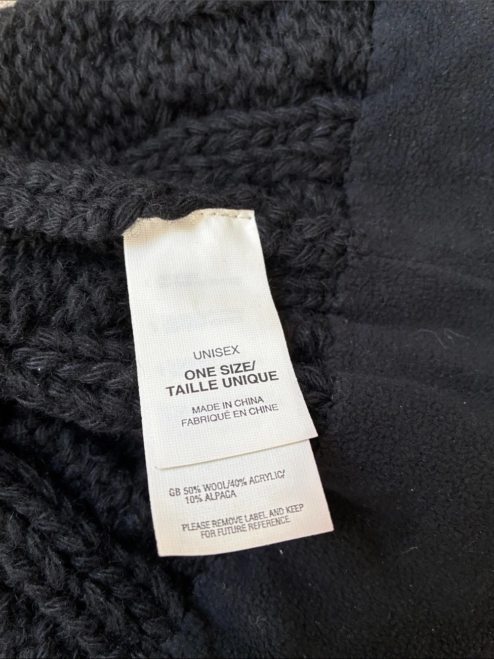 The North Face thick cable